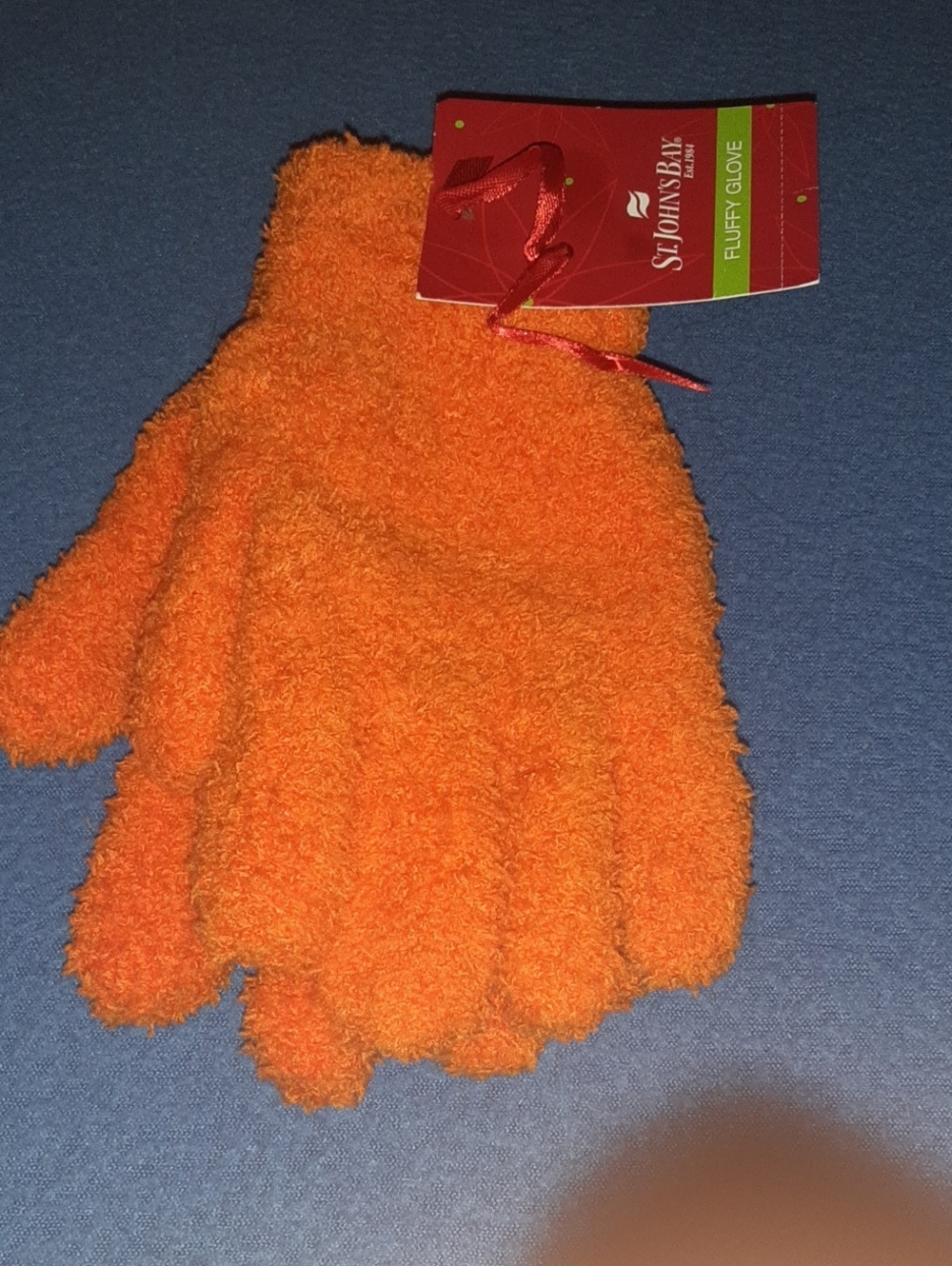 St. John's Bay Orange Fluffy Gloves